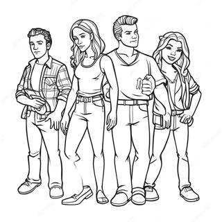 Shameless Characters Coloring Page 57514-45507