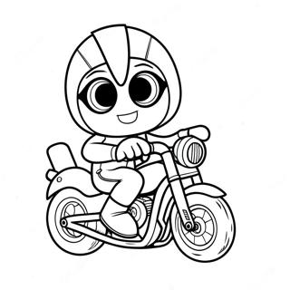 Ricky Zoom On His Motorcycle Coloring Page 57524-45509