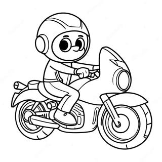 Ricky Zoom On His Motorcycle Coloring Page 57524-45510