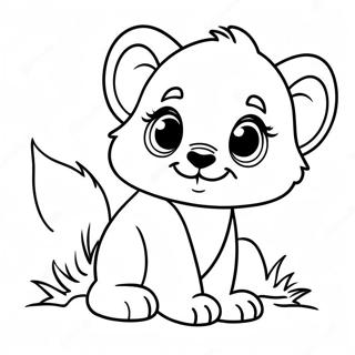 Cute Baby Mammals Coloring Page 57544-45530