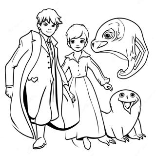 Fantastic Beasts Coloring Page 57573-45558