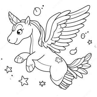 Magical Creatures In Flight Coloring Page 57574-45555