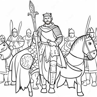 King Arthur And Knights Coloring Page 57604-45569