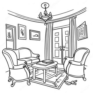 House Interior Coloring Page 5760-4595