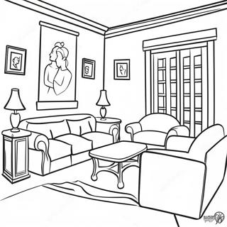 House Interior Coloring Page 5760-4596