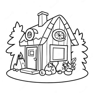 Cozy Cottage Coloring Page 5761-4586