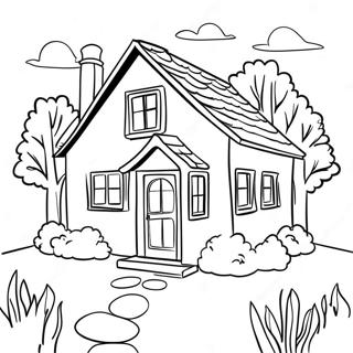 Cozy Cottage Coloring Page 5761-4588