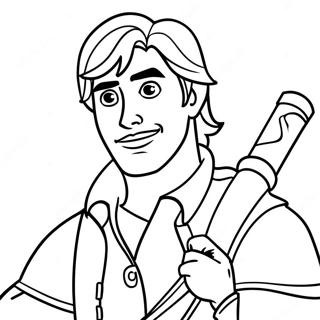 Flynn Rider Coloring Pages