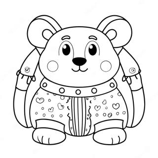 Funny Animal Underwear Coloring Page 57634-45606