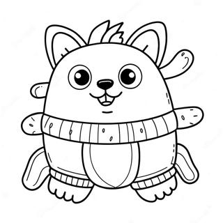 Funny Animal Underwear Coloring Page 57634-45607