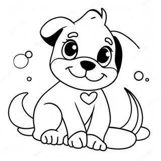 Playful Disney Puppies Coloring Page 57644-45626