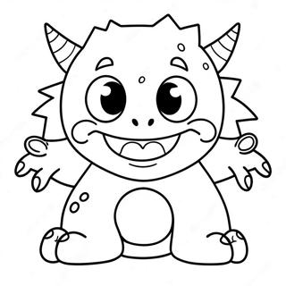 Friendly Monster Zero Coloring Page 57694-45653