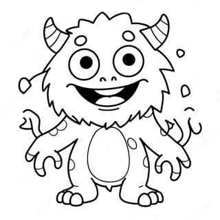 Friendly Monster Zero Coloring Page 57694-45654