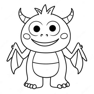 Friendly Monster Zero Coloring Page 57694-45656