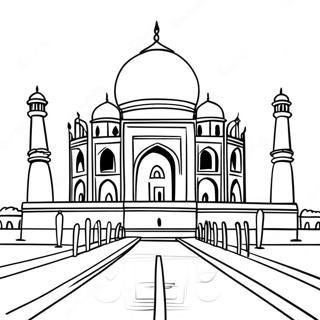 Taj Mahal Coloring Pages