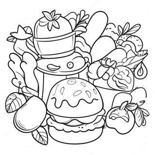 Fair Food Coloring Pages