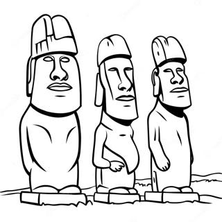 Easter Island Coloring Pages