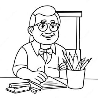 Best Teacher Ever Coloring Pages