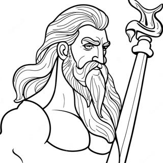 Poseidon Coloring Pages