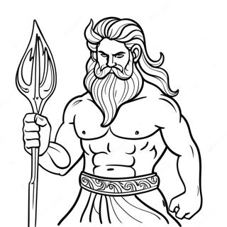 Poseidon Coloring Pages