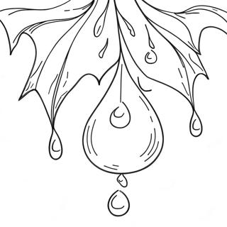 Rain Drop Coloring Pages