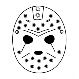 Jason Mask Coloring Page 57823-45745