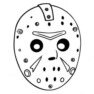 Jason Mask Coloring Page 57823-45747