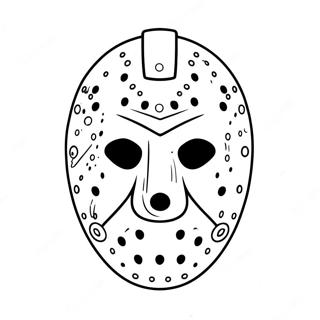 Jason Mask Coloring Page 57823-45748