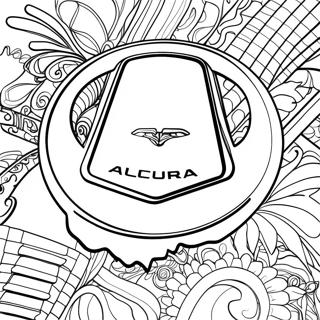 Acura Logo Coloring Page 57883-45788