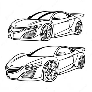 Acura Sports Car Coloring Page 57884-45799