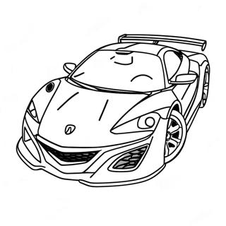 Acura Sports Car Coloring Page 57884-45800