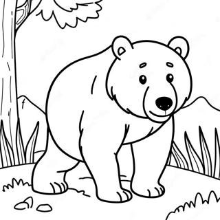 Brown Bear Coloring Page 57923-45817