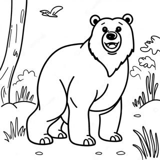 Brown Bear Coloring Page 57923-45818