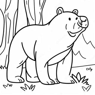 Brown Bear Coloring Page 57923-45820