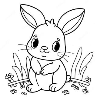 Cute Brown Bunny Coloring Page 57924-45826