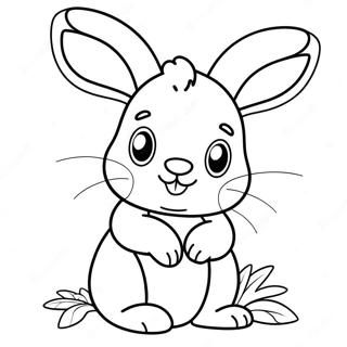 Cute Brown Bunny Coloring Page 57924-45827