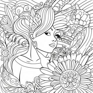 Explicit Coloring Page For Adults 57963-45871