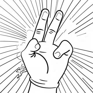 Middle Finger Coloring Page 57993-45883