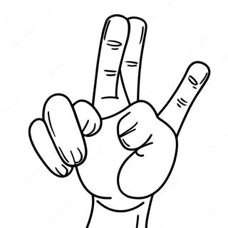 Funny Middle Finger Coloring Page 57994-45901