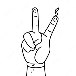 Funny Middle Finger Coloring Page 57994-45903