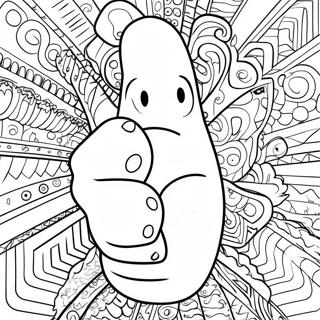 Funny Middle Finger Coloring Page 57994-45904