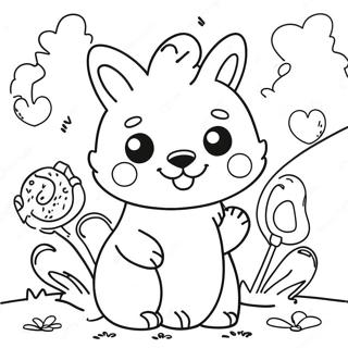 Fun Animal Kindergarten Coloring Page 5801-4606