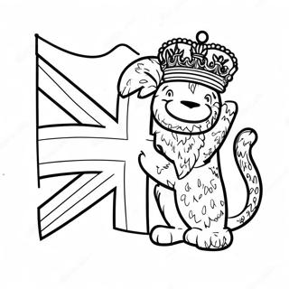 United Kingdom Flag Coloring Pages