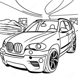 Bmw X5 색칠하기 페이지