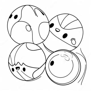 Bouncing Beach Balls Coloring Page 58084-45953