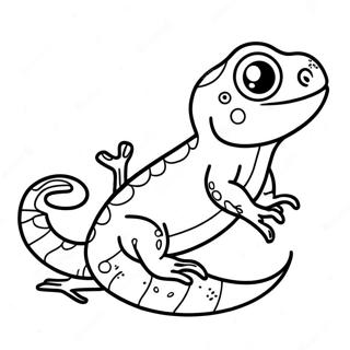 Cute Lizard Coloring Page 58093-45978