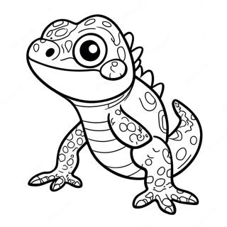 Cute Lizard Coloring Page 58093-45980