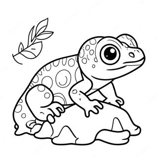 Adorable Baby Lizard Coloring Page 58094-45974