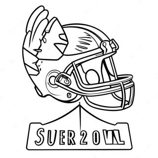 Super Bowl 2024 Coloring Pages