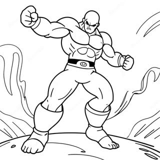 Jiren In Battle Pose Coloring Page 58114-45969